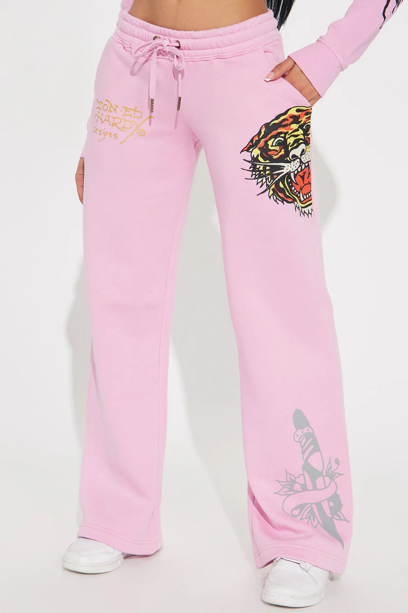 Ed Hardy Tiger Roar Pant – Pink