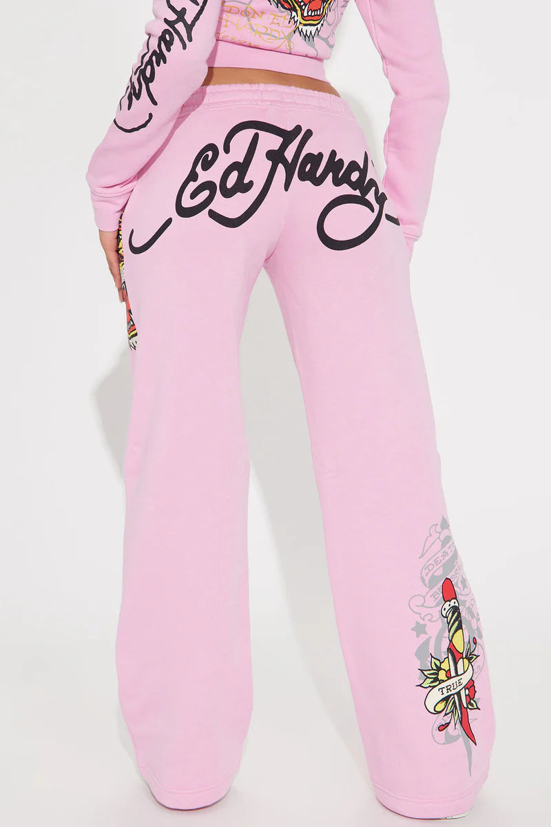 Ed Hardy Tiger Roar Pant – Pink