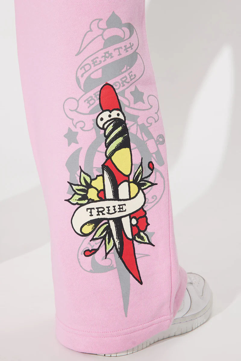 Ed Hardy Tiger Roar Pant – Pink