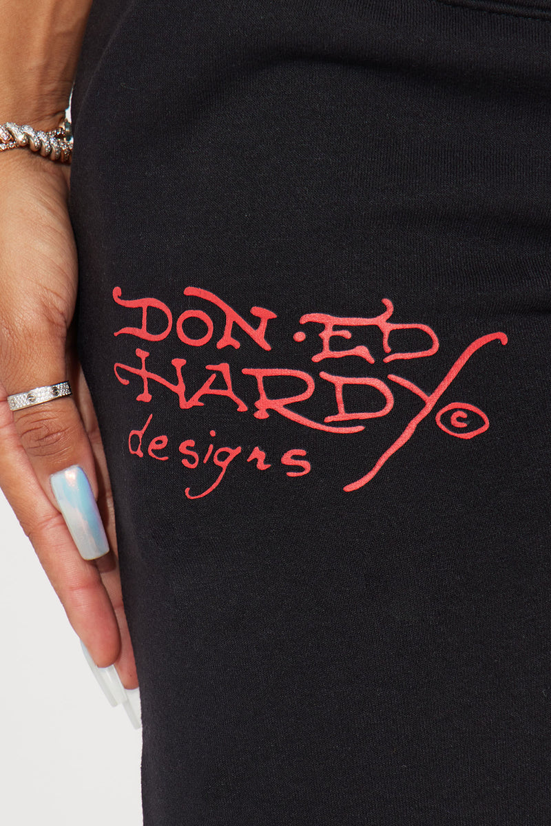 Love Kills Ed Hardy Pant – Black