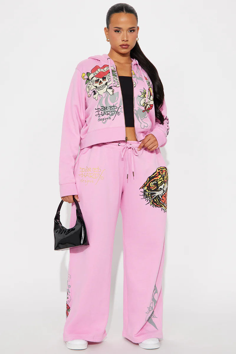 Ed Hardy Tiger Roar Pant – Pink