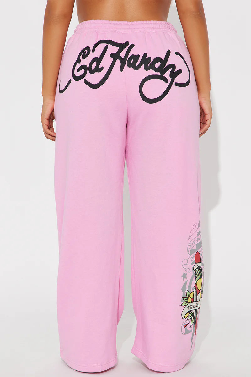 Ed Hardy Tiger Roar Pant – Pink