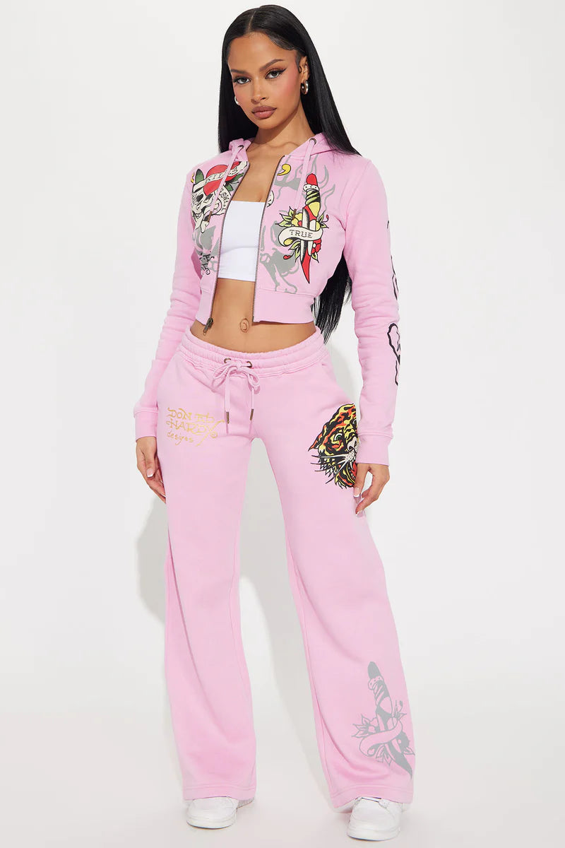 Ed Hardy Tiger Roar Pant – Pink